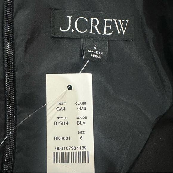 J. Crew Interview Dress in Four Season Stretch Black Size 6 BY914 New - Picture 8 of 8